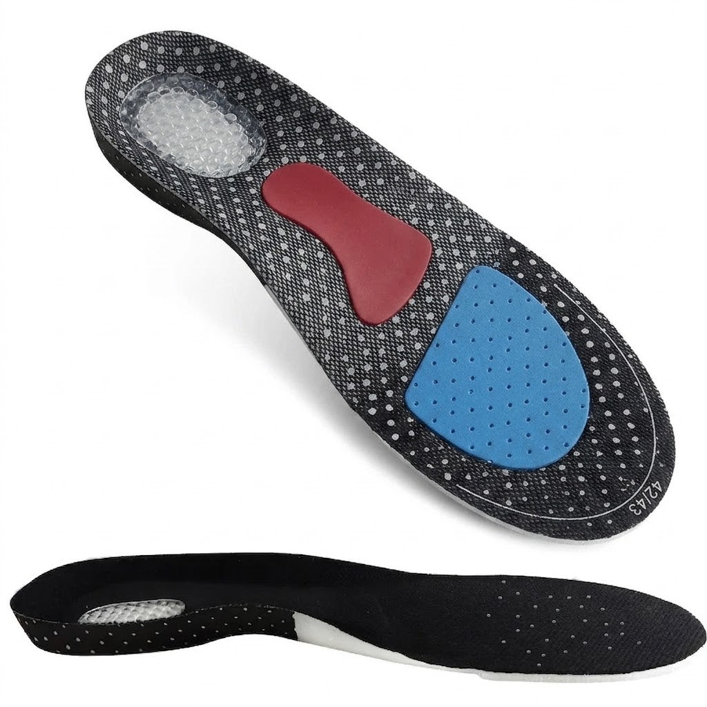 Semelles Orthopédiques Gel - Mousse Mémoire Support Voûte