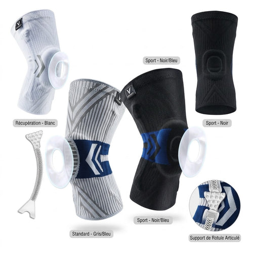 Genouillère de Compression - Support Silicone Sport