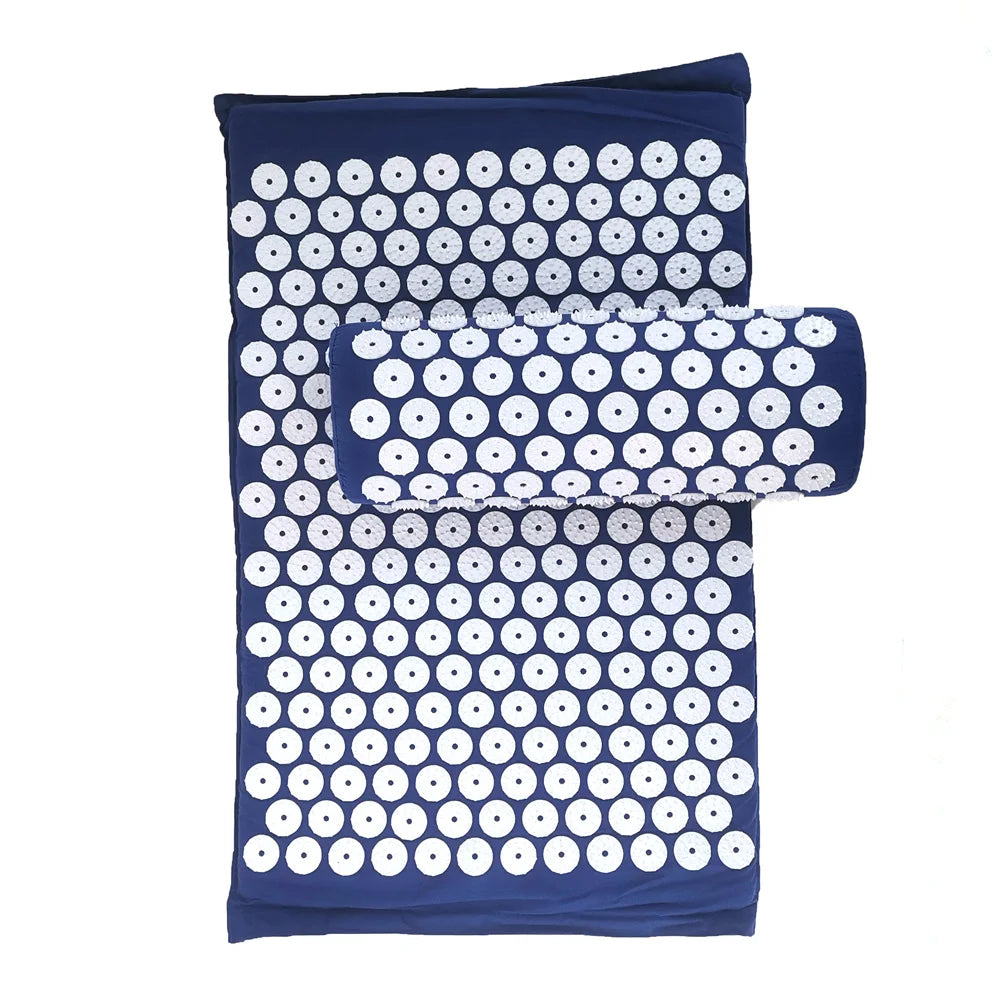Tapis d'Acupression avec Coussin - Relaxation Dos & Nuque