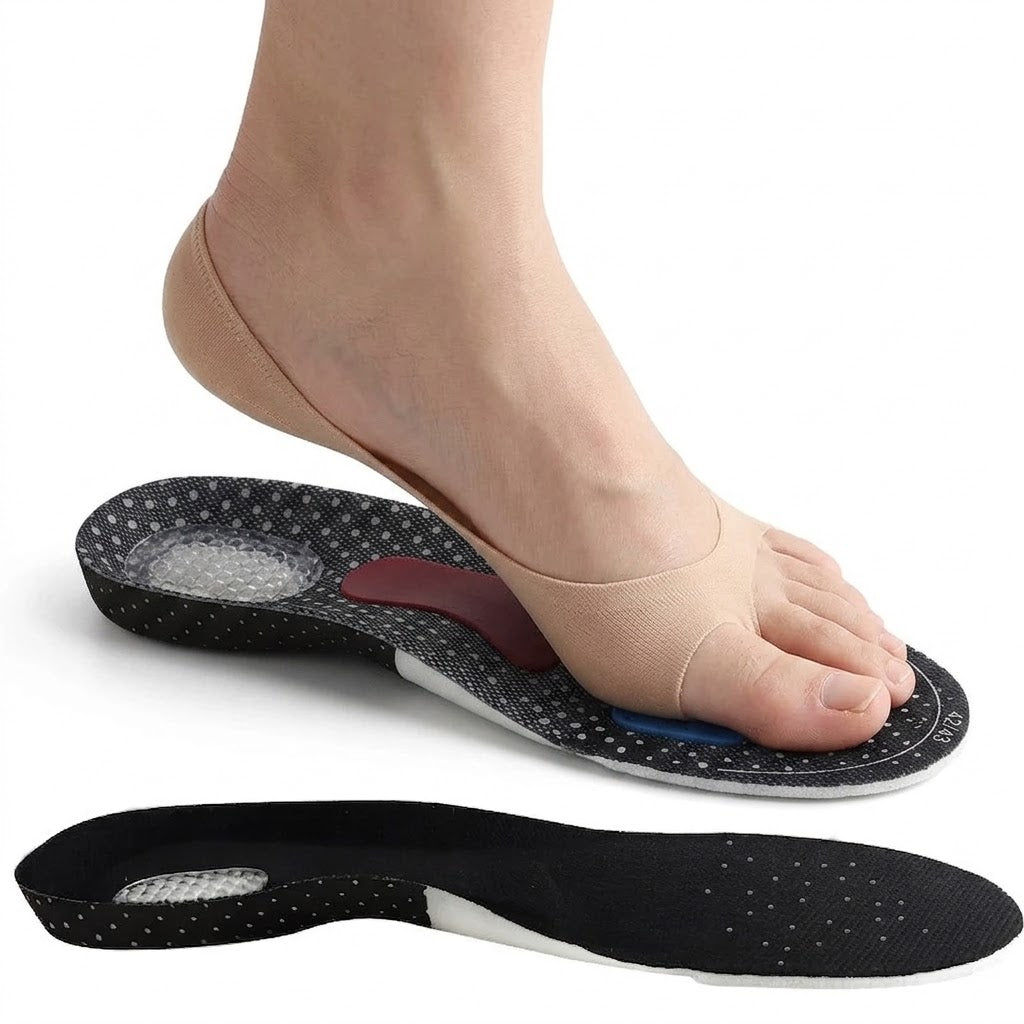 Semelles Orthopédiques Gel - Mousse Mémoire Support Voûte