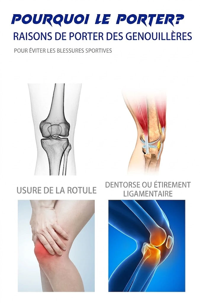 Genouillère de Compression - Support Silicone Sport